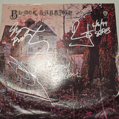 Black Sabbath - Self Titled Debut - signed lp by 4 band members