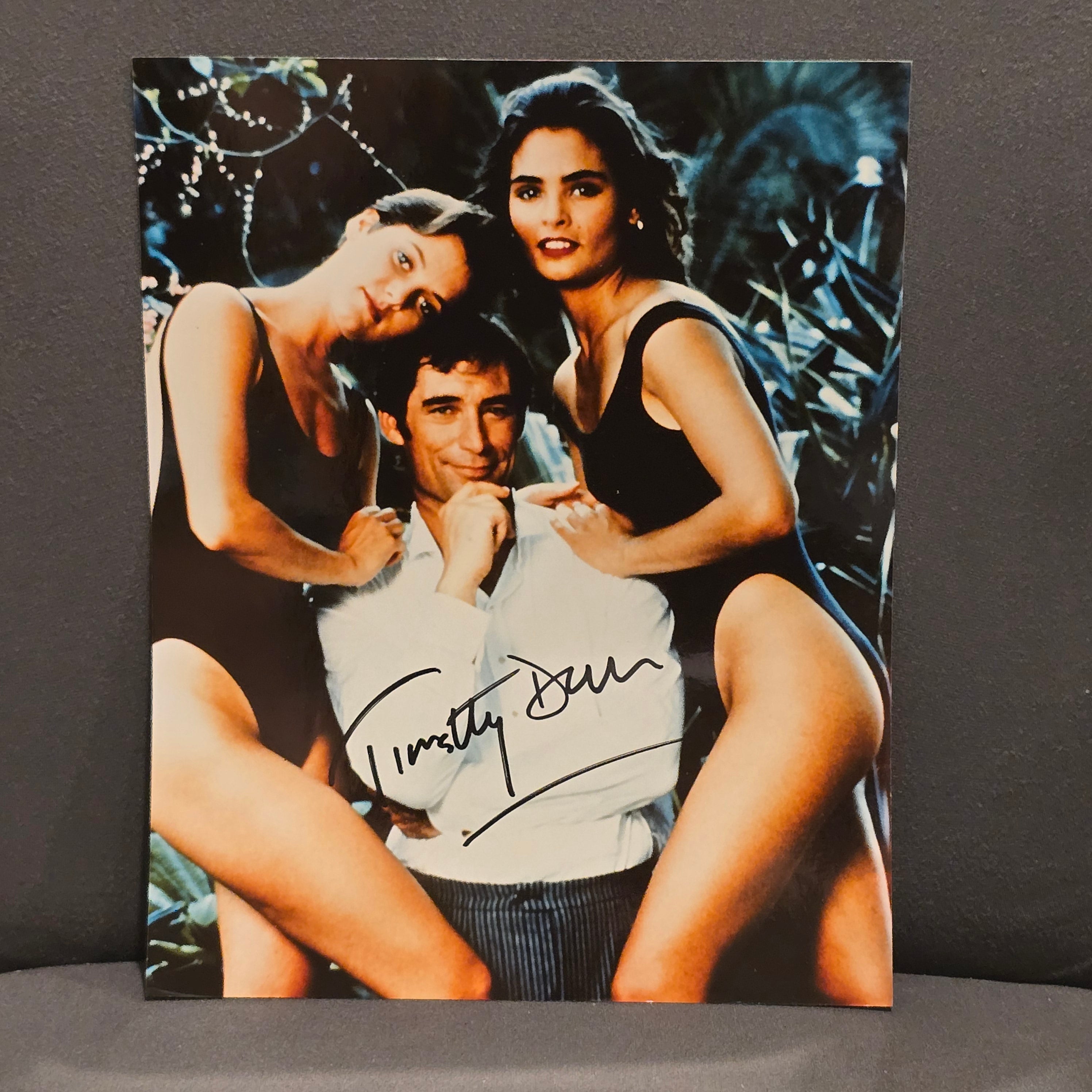 Timothy Dalton signed 8x10 photo James Bond 1989, Original, Vintage, Great Gifts, 70s 80s 90s