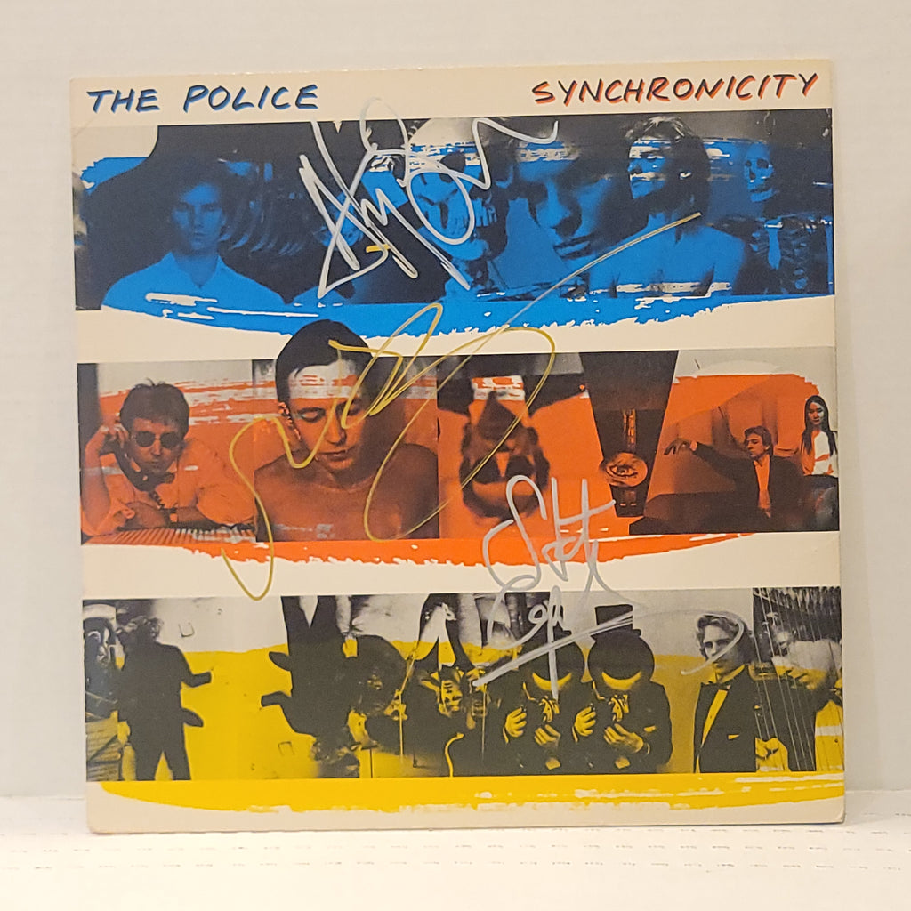 The Police -  Synchronicity RL masterdisk - signed lp by 3 band members