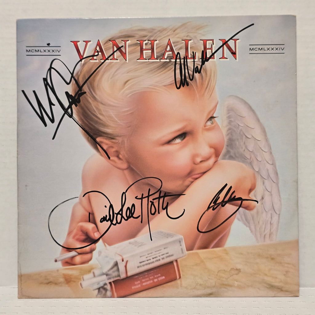 Van Halen  - 1984 - signed lp by 4 band members