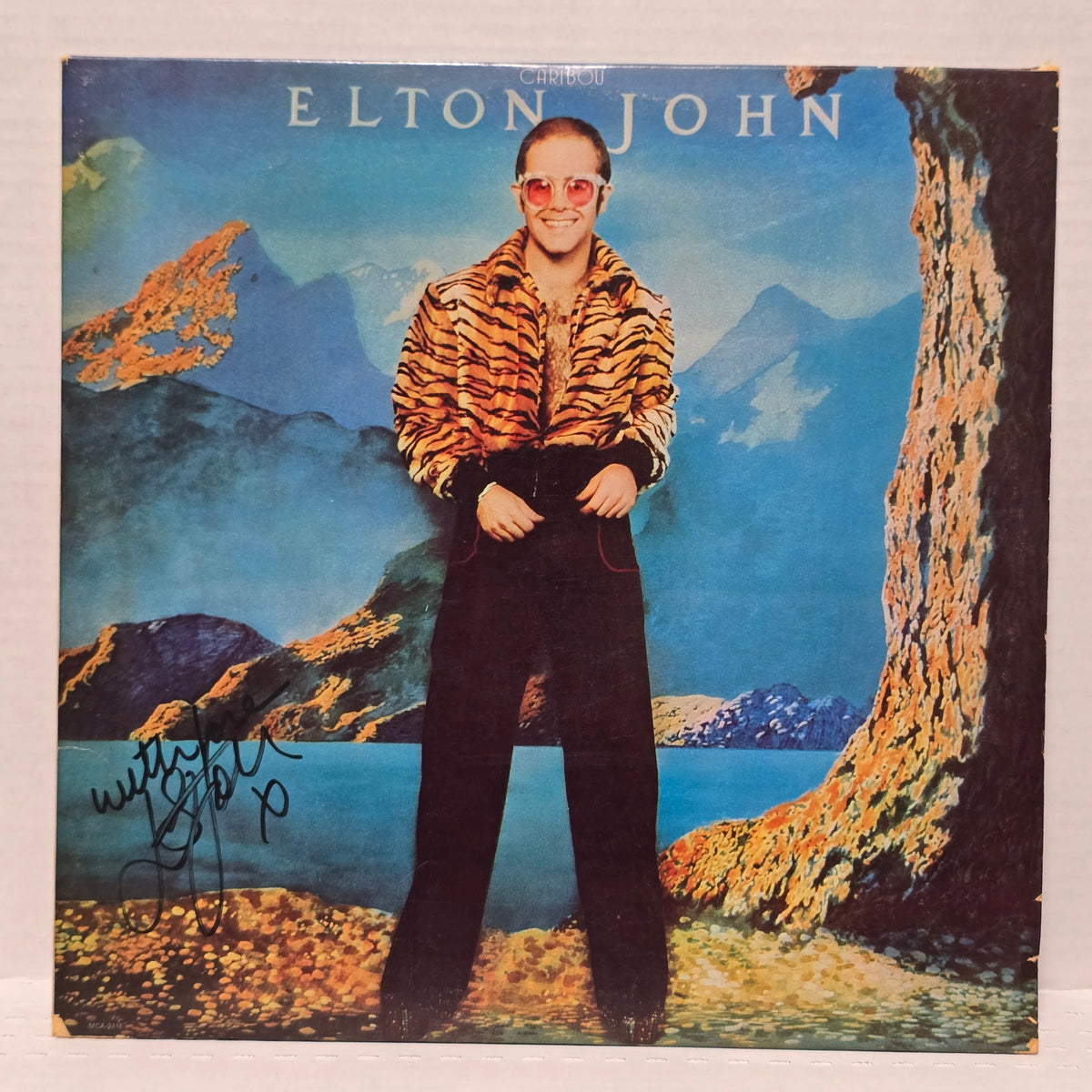 Elton John - Caribou - signed lp
