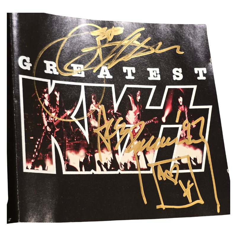 Kiss - Greatest Kiss - signed cd by all 4 members
