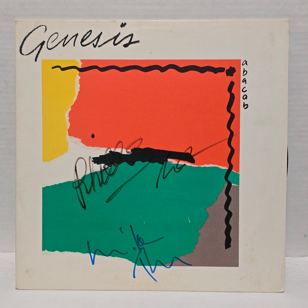 Genesis - Abacab - signed lp by 3 band members