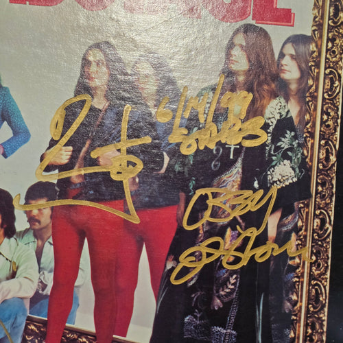 Black Sabbath - Sabotage - signed lp by 4 band members