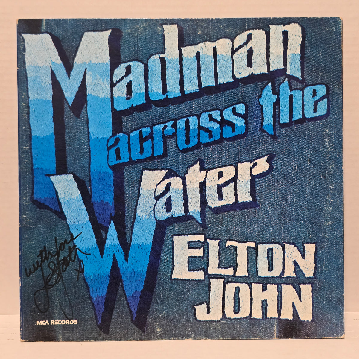 Elton John - Madman Across The Water - signed lp