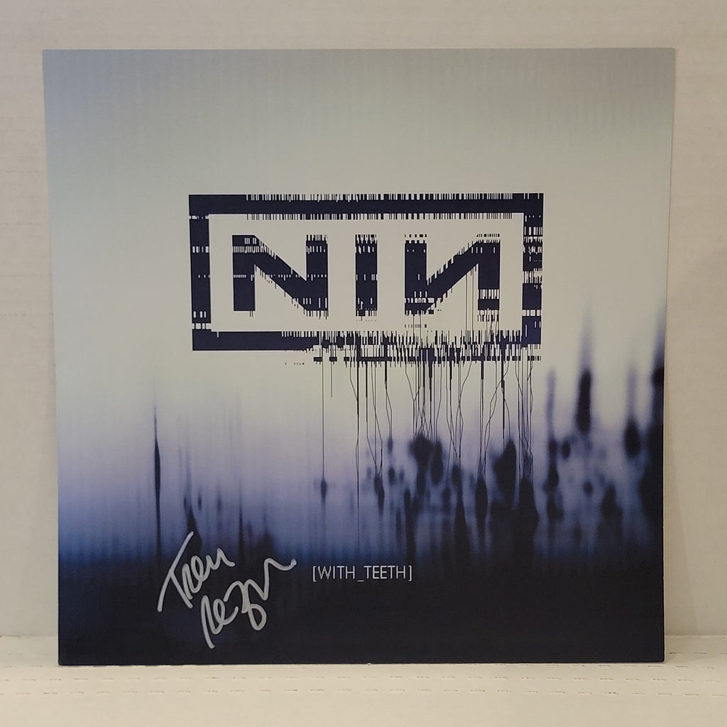 Nine Inch Nails - With Teeth - signed promo poster by Trent Reznor