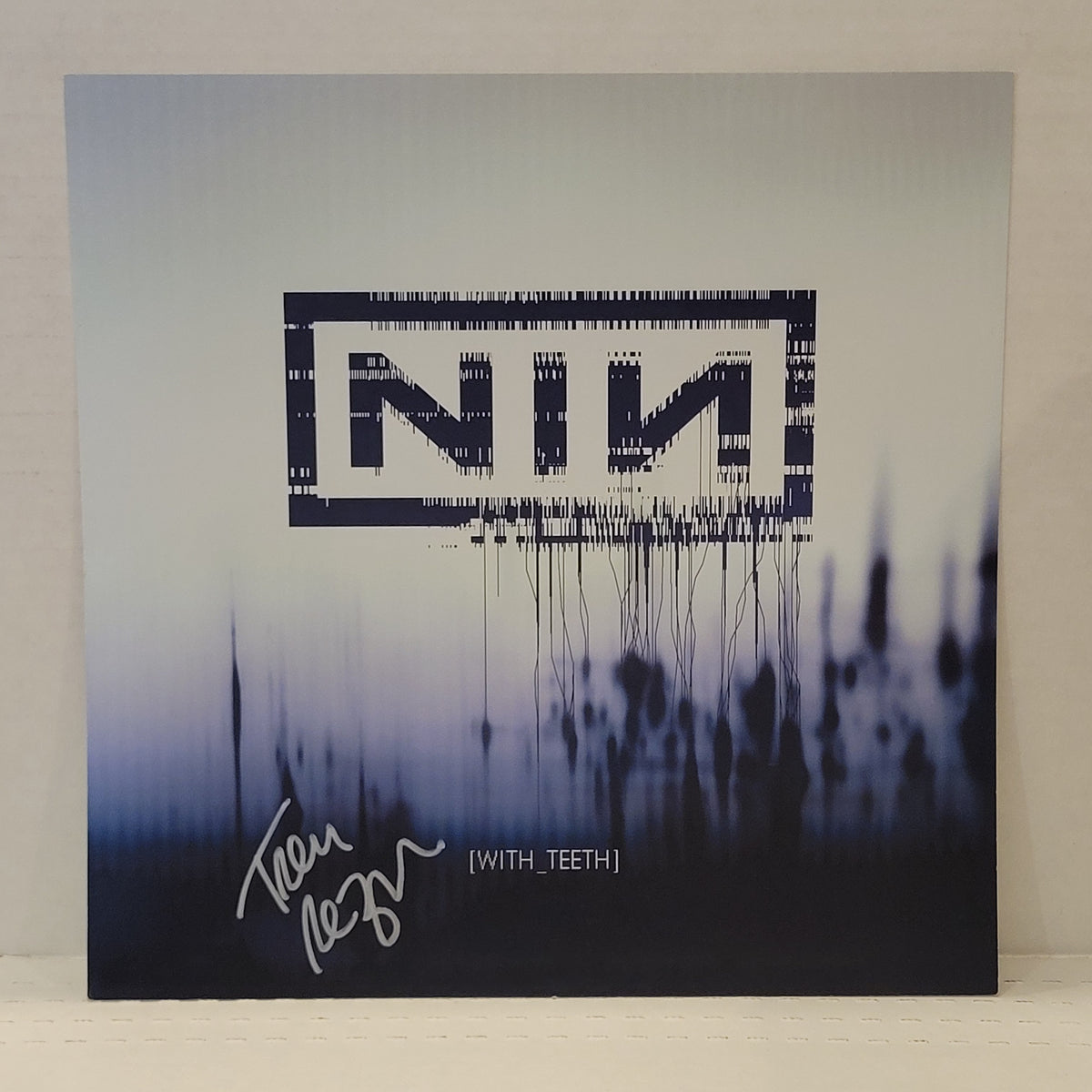 Nine Inch Nails - With Teeth - signed promo poster by Trent Reznor