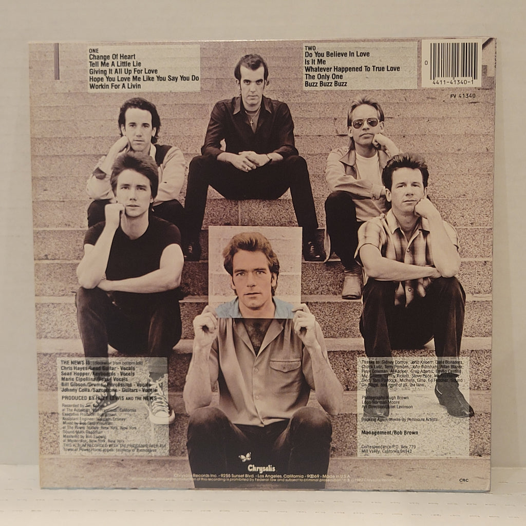 Huey Lewis and the News - Picture This -  signed lp by 6 band members