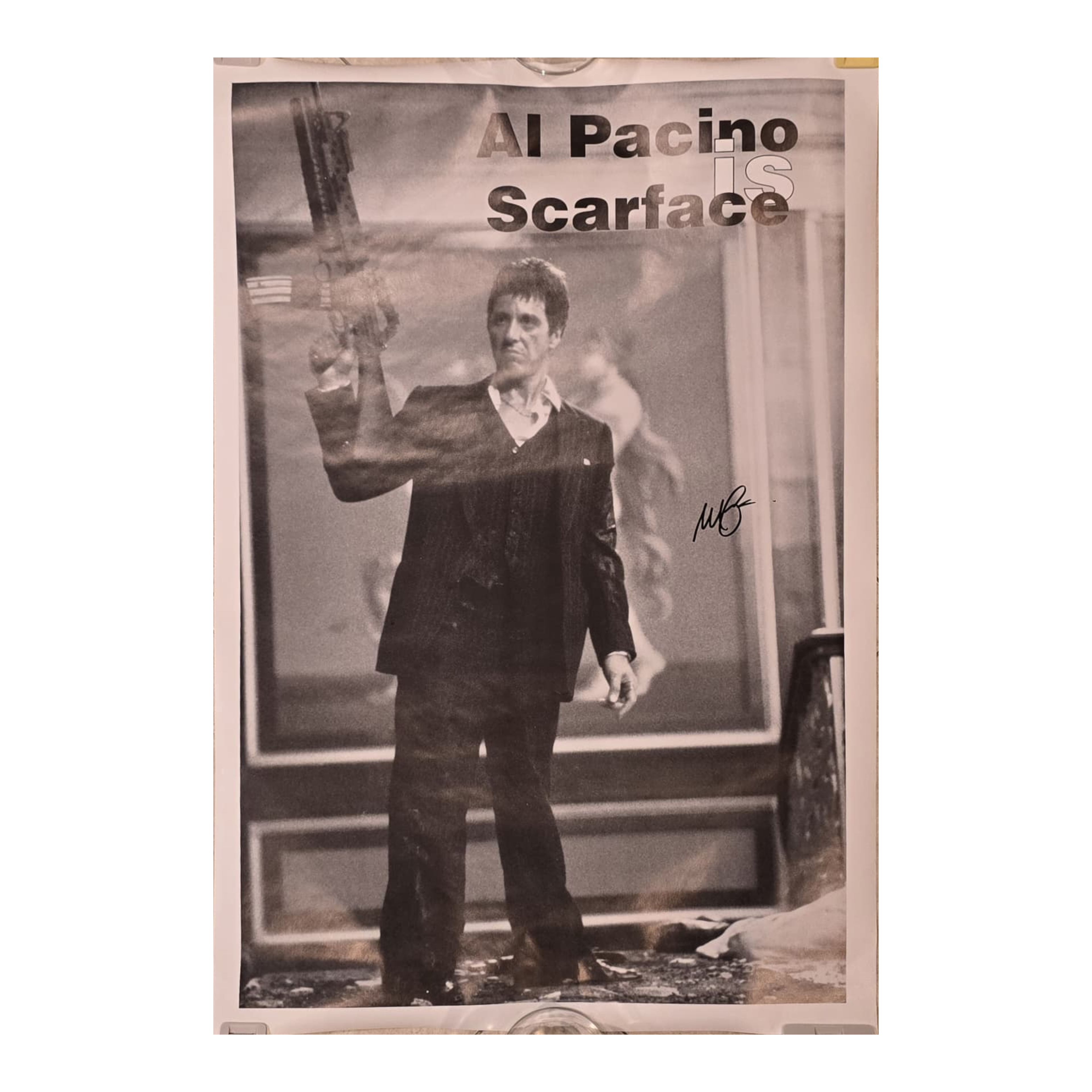 Scarface - Poster Al Pacino - signed one sheet poster